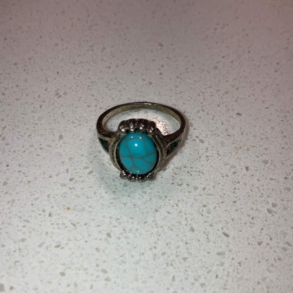 Fake Turquoise ring costume jewelry